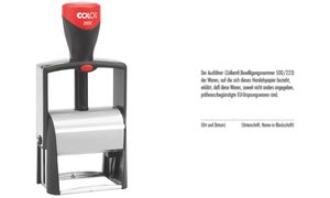 COLOP Textstempel Classic 2600, 8-zeilig, mit Gutschein