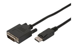 DIGITUS Adapterkabel, DisplayPort - DVI-D, 2,0 m, schwarz