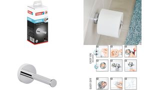tesa WC-Papier Ersatzrollenhalter SMOOZ, verchromt