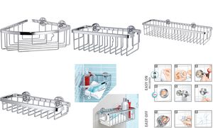 tesa Duschkorb ALUXX M, viereckig, Aluminium verchromt