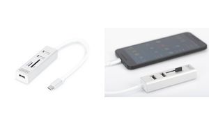 DIGITUS USB-C 2.0 OTG Hub 3-Port/ SD-Card-Reader Kartenleser