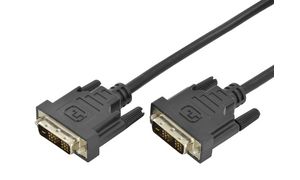 DIGITUS DVI-D 18+1 Kabel, Single Link, schwarz, 2,0 m