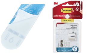 3M Command Bad-Klebestreifen Strips, Multipack (S/M/L)