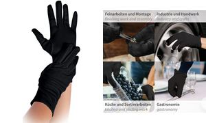 HYGOSTAR Baumwoll-Handschuh Nero, schwarz, XL