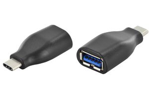 DIGITUS USB Adapter, USB-C - USB-A, schwarz