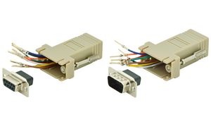 DIGITUS RS 232 Adapter, DB9 Kupplung - RJ45 Kupplung, beige