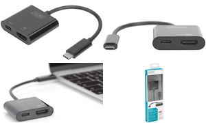 DIGITUS USB 3.1 Grafikadapter, USB-C - HDMI/USB-C