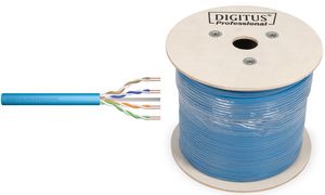 DIGITUS Installationskabel Kat. 6a, U/UTP, 500 m, blau