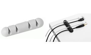 DURABLE Kabel-Clip CAVOLINE CLIP 4, 4 USB-Kabel, grau