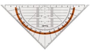 rotring Geometriedreieck Centro mit Griff, Hypotenuse: 230mm