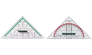Geometriedreiecke, mit Griff