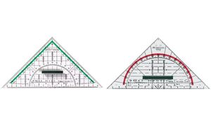 FABER-CASTELL Geometriedreieck BK 1 klein, mit Griff