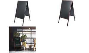 Bi-Office Kundenstopper, mit Kreideoberflche, schwarz