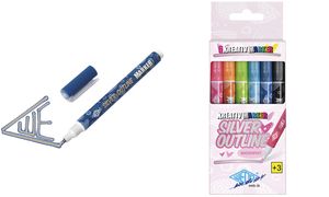 WEDO Kreativmarker SILVER + OUTLINE, 6er Etui