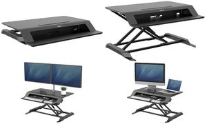 Fellowes Sitz-Steh Workstation Lotus LT, schwarz