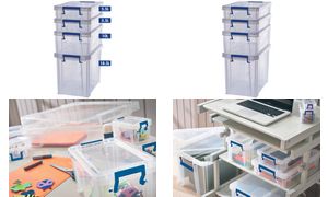 Fellowes Aufbewahrungsbox ProStore Bonus Set 5, 4er-Set