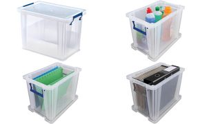 Fellowes Aufbewahrungsbox ProStore, 18,5 Liter, transparent
