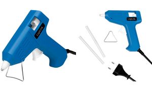 LogiLink Mini-Heiklebepistole, 10 Watt, blau