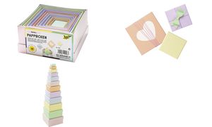 folia Pappboxen PASTELL, eckig, 12 Stck sortiert