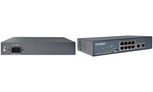 DIGITUS PoE Fast Ethernet Switch, 8 Port + 2 Port Uplink