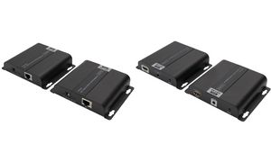 DIGITUS 4K HDMI Extender Set ber Kat / IP, PoE, schwarz