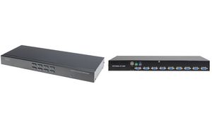 DIGITUS KVM Combo Switch USB / PS/2, 8-fach, schwarz