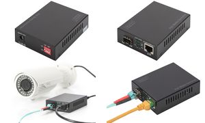 DIGITUS Gigabit PoE Medienkonverter, RJ45 / SFP, PSE