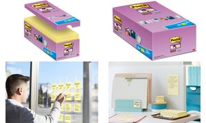 Post-it Haftnotizen Super Sticky Notes, 76 x 76 mm, 20+4