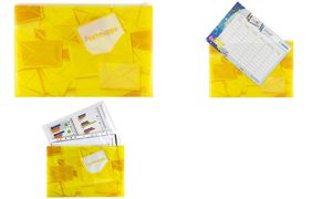 HERMA Postmappe mit Zipper, DIN A4, aus PP, gelb