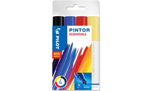 PILOT Pigmentmarker PINTOR, medium, 4er Set 