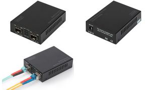 DIGITUS Gigabit Multimode/Singlemode Mediakonverter, SFP