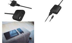 LogiLink USB-Adapterstecker mit Festkabel, 1x USB, 12 Watt