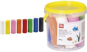 KNORR prandell Kinderknete-Set, im Eimer, 8 Farben, 700 g