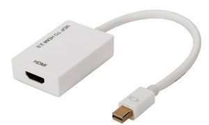 DIGITUS Aktiver Mini DisplayPort Adapter, mdP - HDMI, wei?