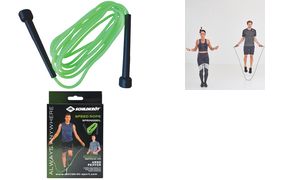 SCHILDKRT Springseil Speed Rope, 3,0 m, schwarz/grn