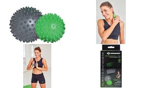 SCHILDKRT Noppenball-/Massageball-Set, grau / grn