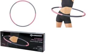 SCHILDKRT Fitness-Hoop, 900 mm, grau/rosa