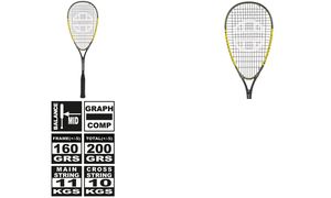 UNSQUASHABLE Squashschlger Inspire T-2000, grau/gelb