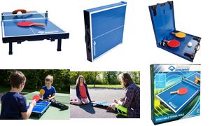 DONIC SCHILDKRT Mini-Tischtennis Tisch-Set, blau