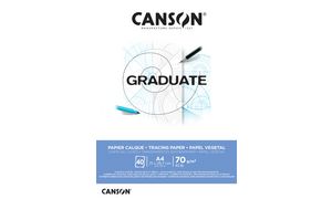 CANSON Transparentpapierblock GRADUATE, DIN A4, 70 g/qm