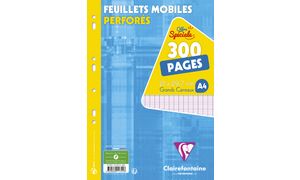 Clairefontaine Feuillets mobiles perfors, A4, seys