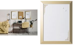 Bi-Office Design-Weiwandtafel Kamashi, 600 x 450 mm, gold