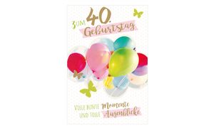 Geburtstagskarten, mit Zahlen