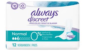always Discreet Inkontinenz-Einlage Normal 0%