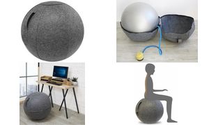 UNiLUX ergonomischer Sitzball ERGO SPHERE, grau