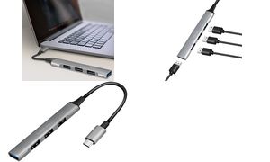 LogiLink USB 3.2 Gen 1 Slim Hub, 4-Port, Aluminiumgehuse