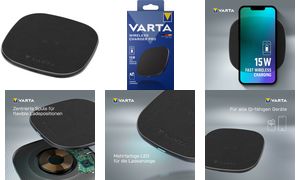 VARTA Induktions-Ladegert Wireless Charger Pro 15 W