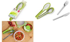 emsa Besteck-Set CLIP & GO, 3-teilig mit Etui, grn