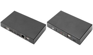 DIGITUS KVM Switch, 2-Port, USB-C, 4K30Hz, Netzwerk