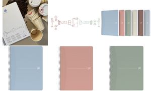 Oxford Office Spiralbuch My Rec'Up, A4, kariert, rosa